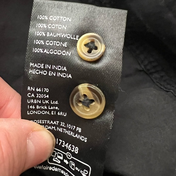 Pilcro Cropped Henley Top-‎ XXS - Picture 7 of 8